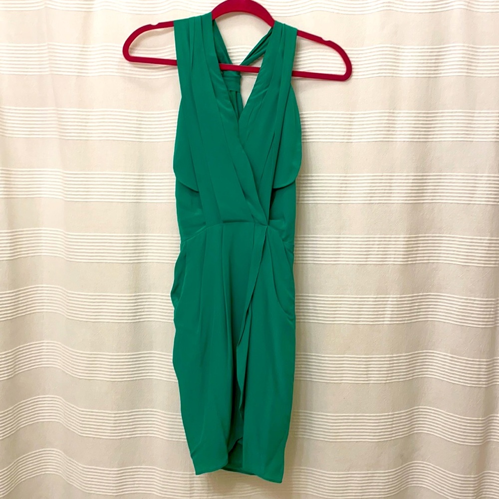 Greylin Emerald Green Silk Dress